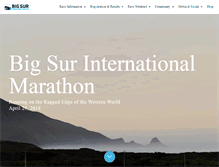 Tablet Screenshot of bigsurmarathon.org